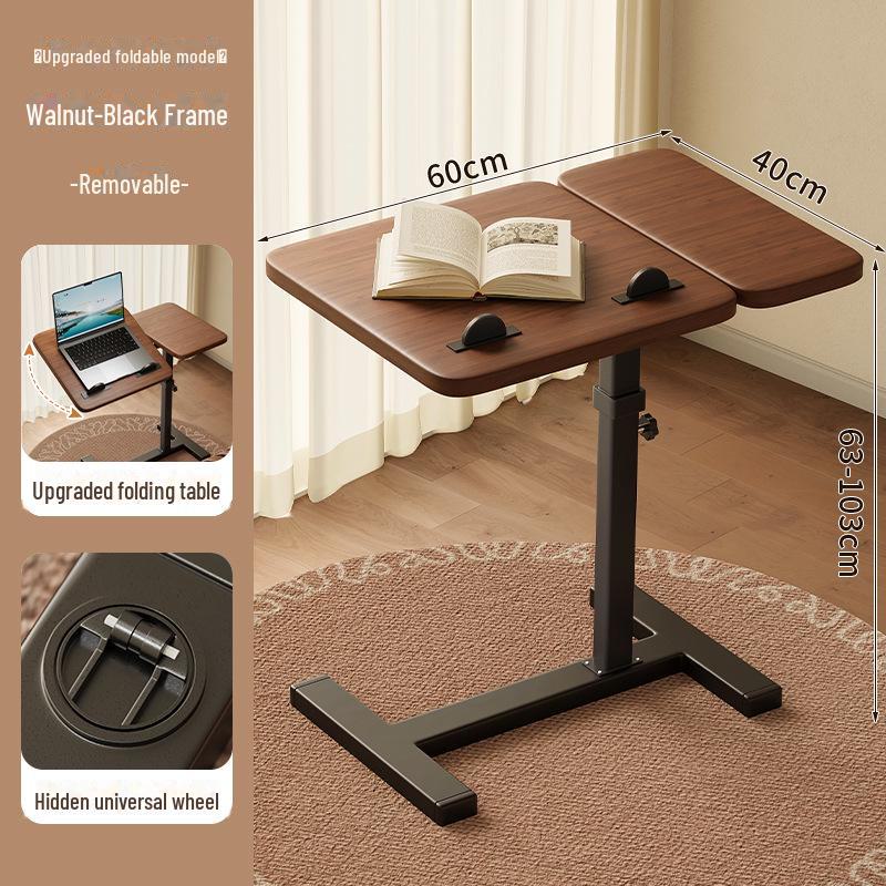 Foldable Mobile Desk: Bedside, Sofa, or Study Table for Living Room or Bedroom.