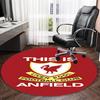 1pc L-Liverpool  Carpet, Round Rug, Comfortable, Suitable for Entryways, Living Rooms, Office, And Bedrooms, Christmas Decoration
