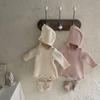 Korean Baby Waffle Romper - Newborn & Toddler Bodysuit for Spring/Autumn