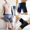 Мужское спортивное нижнее белье Ice Silk Mesh Anti-Wear - большой размер, дышащее, средняя талия, удлиненные штанины