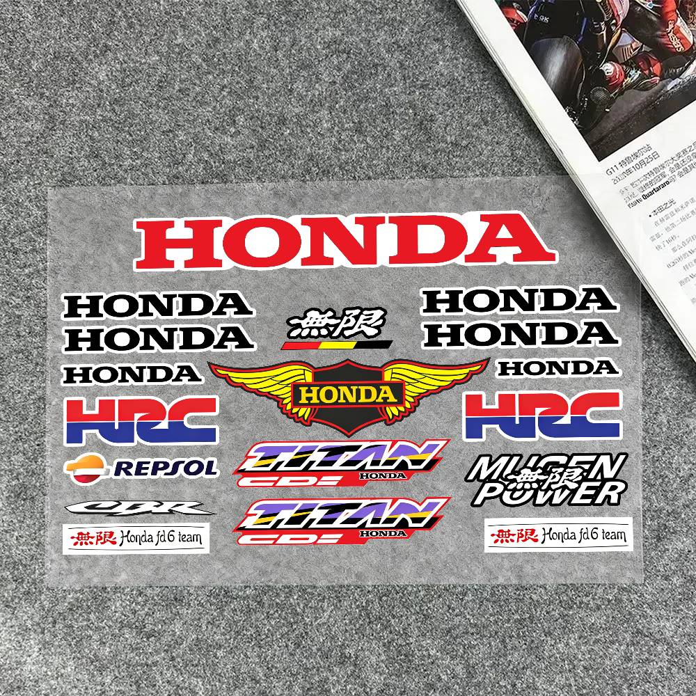For Honda tt98 Reflective Motorcycle Stickers, 3M Safety Warning At Night In The Dark Scooter Helmets
