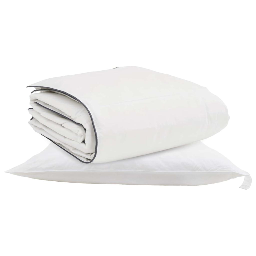 Winter Duvet with Pillow 2 pcs White Down and Feather