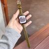 Премиальный кожаный ремешок с масляной отделкой для Apple Watch 49 46 45 44 42 41 40 мм Подарок девушке для всех моделей IWatch S11 S10 S9 S8 S7