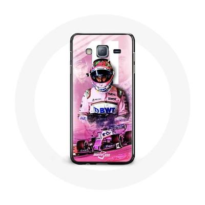 Coque - Samsung - Galaxy J3 2016 - Formule 1 - Sergio Pérez - Rose