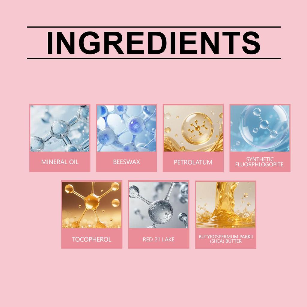 Red mirror fine glitter lip gloss moisturizing water light Dudu lip glaze light and translucent daily color moisturizing lip gloss 1pc