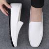 New Summer Men Loafers Slip On Dress White Driving Moccasins Footwear Man Casual Shoes Leather Soft Super Lightweight Male Shoes