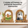 Wood Pet Photo Frame Dog/Cat Shape Photo Album Frame Picture Frame  Pet Lovers