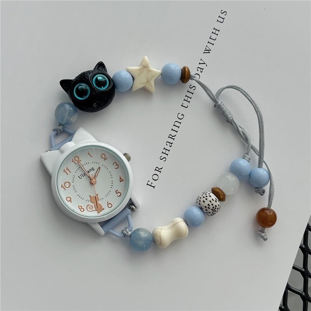 Adjustable Bracelet Watch Beaded Wristwatches New Quartz Watch Women Girls