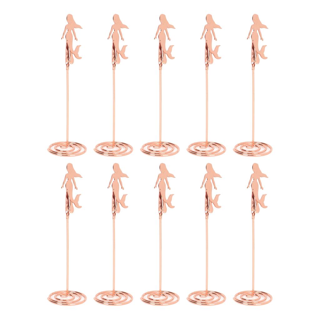 10 шт. держатель для номера стола спиральное основание в форме русалки держатель для имени свадебного стола зажимы для фото