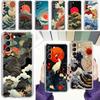 Чехол для телефона Samsung Galaxy S26 S25 S24 S23 S22 Ultra S20 S21 FE 5G Plus Мягкий прозрачный чехол Японский стиль Искусство Япония
