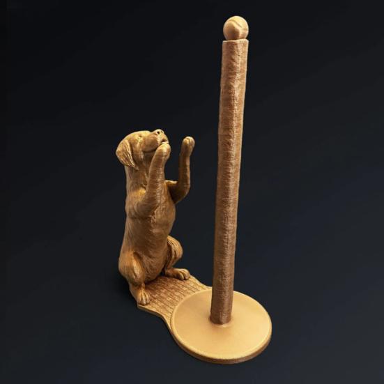 Kitchen Paper Holder Tissue Rack High Stability Animal Cat Dog 3D Printed