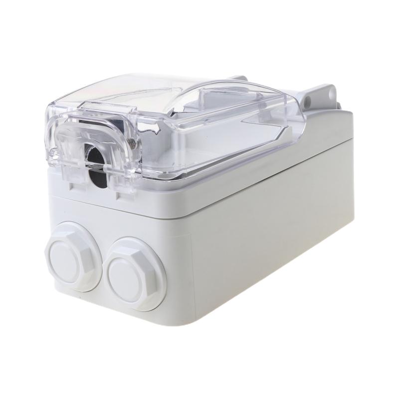 Weatherproof Outdoor Power Socket US Plug Electrical Wall Socket Electrical Power Receptacle with Cover Easy to Use
