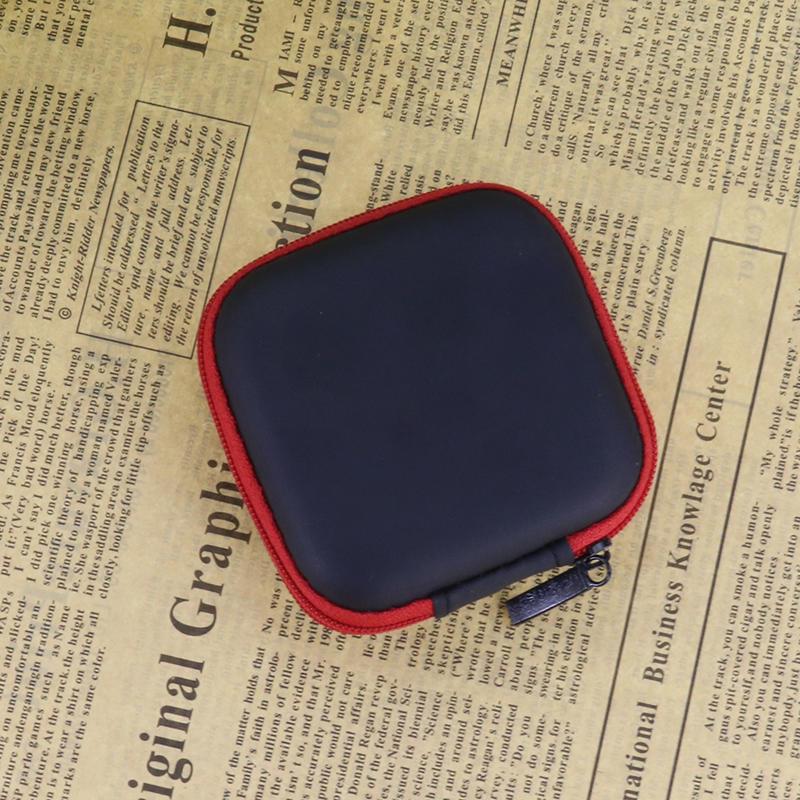 Earphone Wire Organizer Box Data Line Cables Storage Box Case Container Mini Wallet Travel Headphone Protective