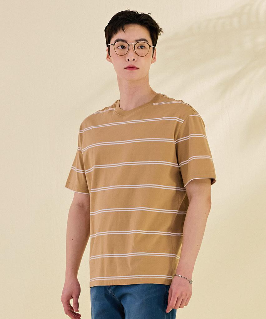 CHASECULT Unisex Striped Short Sleeve T-Shirt-Dbzu5805C0X