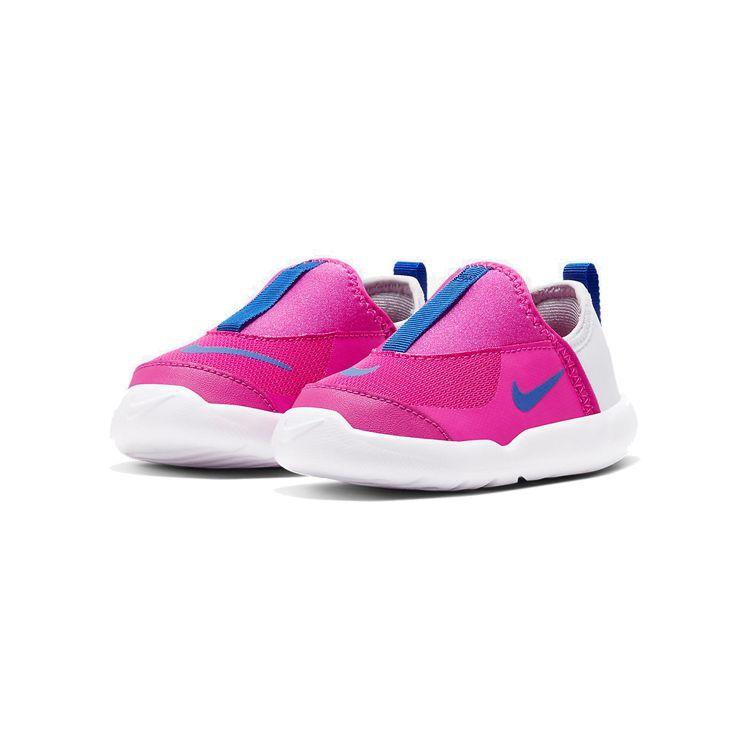 Nike Lil Swoosh Низкие кроссовки для ходьбы Детские кроссовки Серый Розовый AQ3113-605