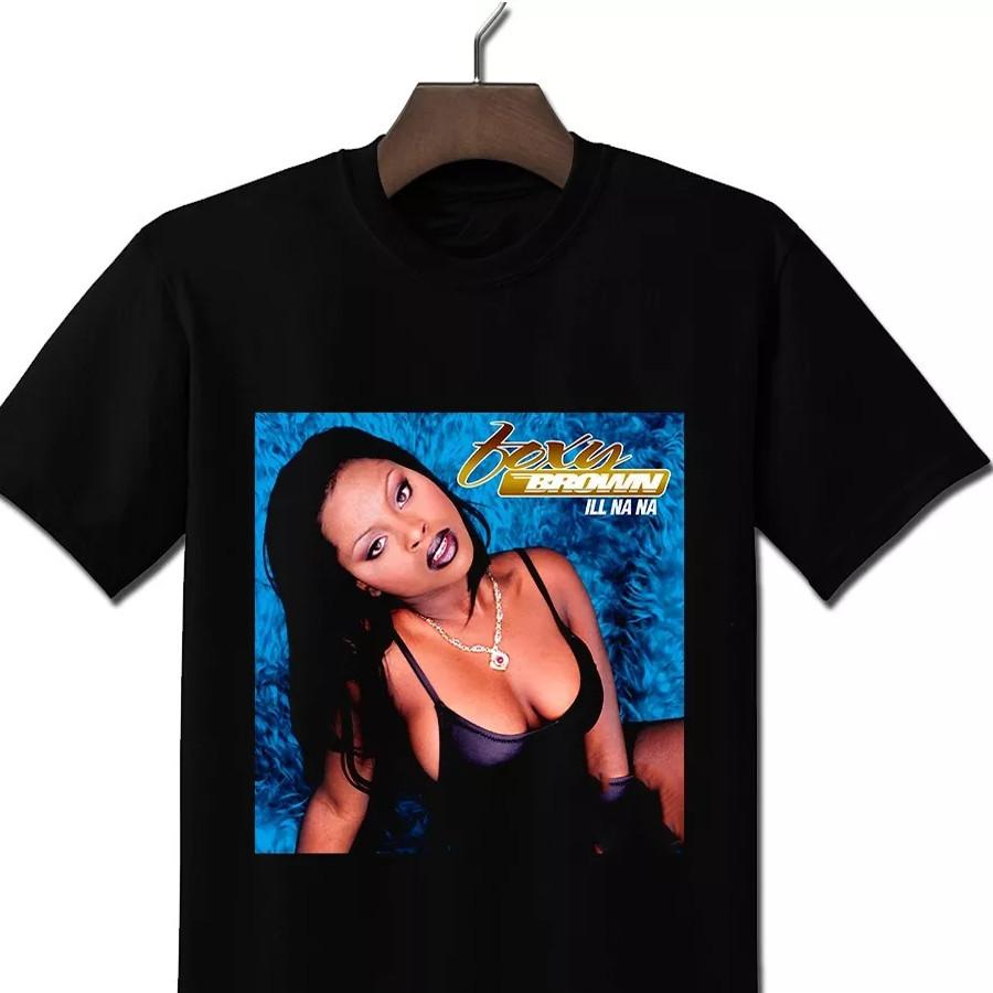 Foxy Brown рэпер черная футболка Унисекс Все размеры от S до 45XL 1F1523 Унисекс футболка
