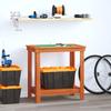 Workbench Wax Brown 80 x 50 x 80 cm Solid Pine Wood