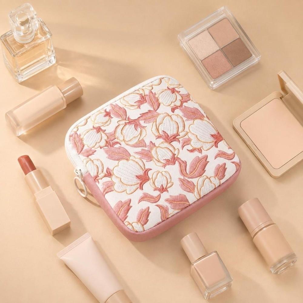 Large Capacity Cosmetic Bag PVC Mini Data Cables Organizer New Sanitary Pads Bag