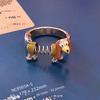 Copper Cartoon Puppy Ring - Childlike, Versatile, Open Design for Women