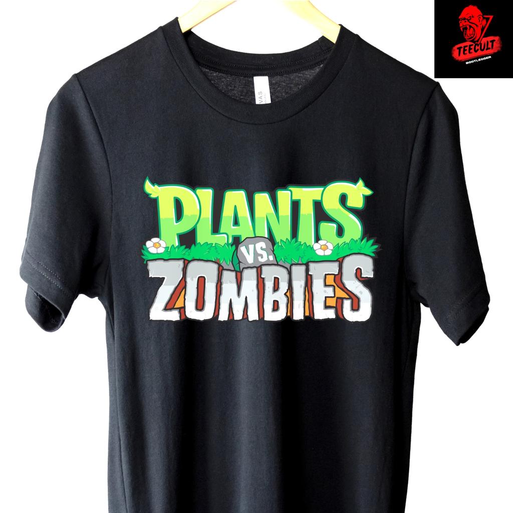 Мужские и женские футболки Plants Vs Zombies Ретро Геймерская Футболка | Унисекс Хлопок