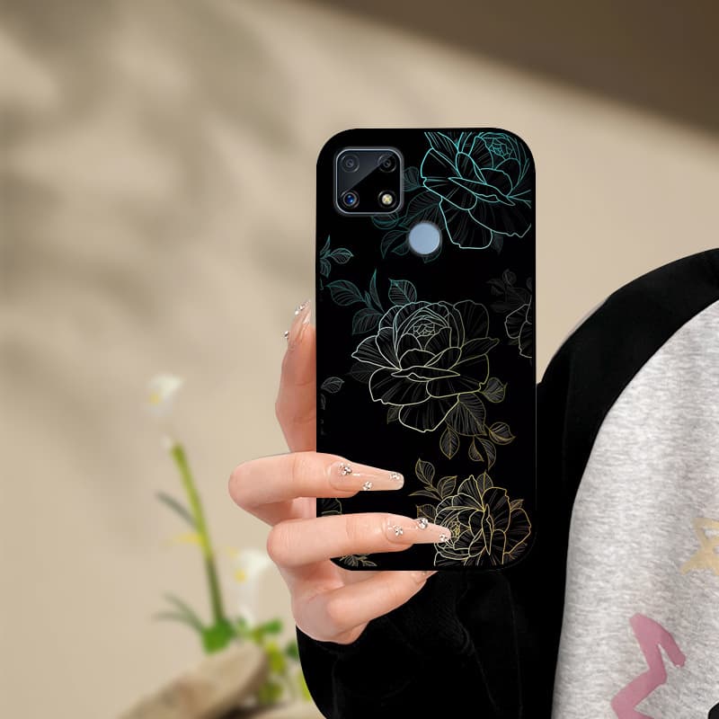 Silicone Phone Case For Realme C25s C25 Cover Painted Soft For Realme C25 C25S C21 C21Y C25Y Phone Case RealmeC25s C 25 s Funda