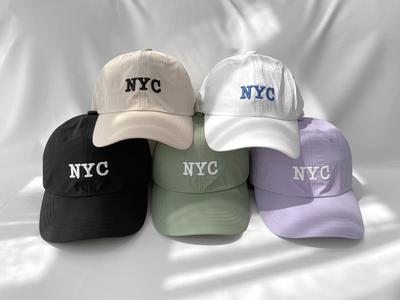 Женская Унисекс Нейлоновая Бейсболка NYC Базовая Кепка