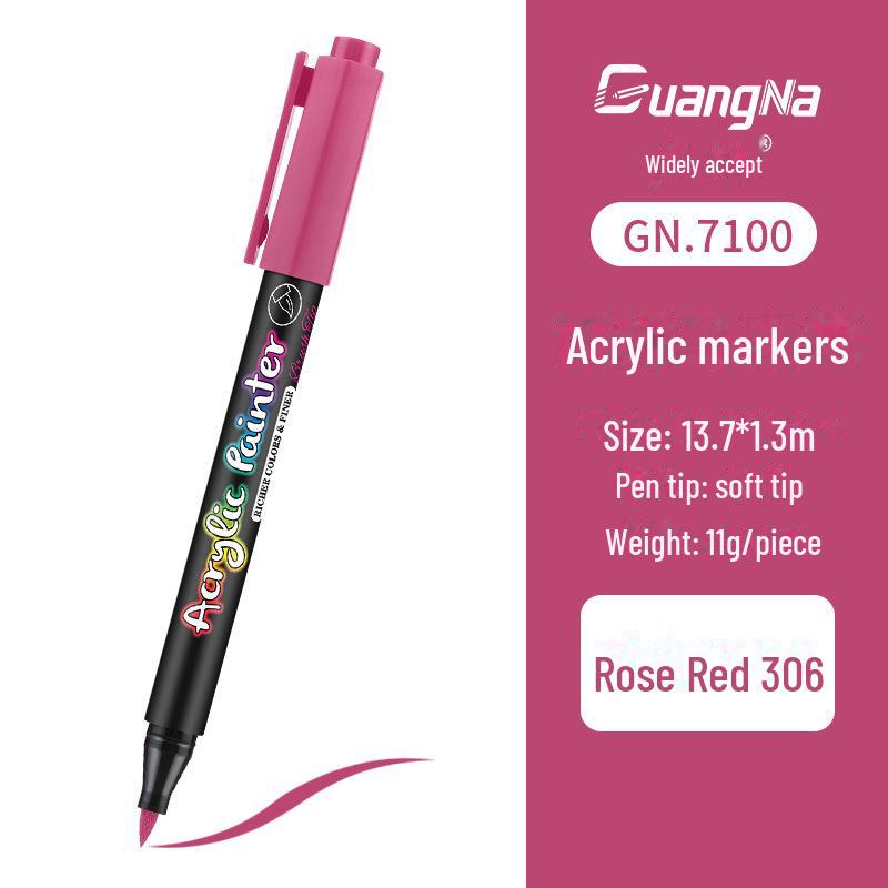 Acrylic Water-Based Paint Marker Pen for DIY, Graffiti, Body Painting - Soft Head Hand Account Painting Pen