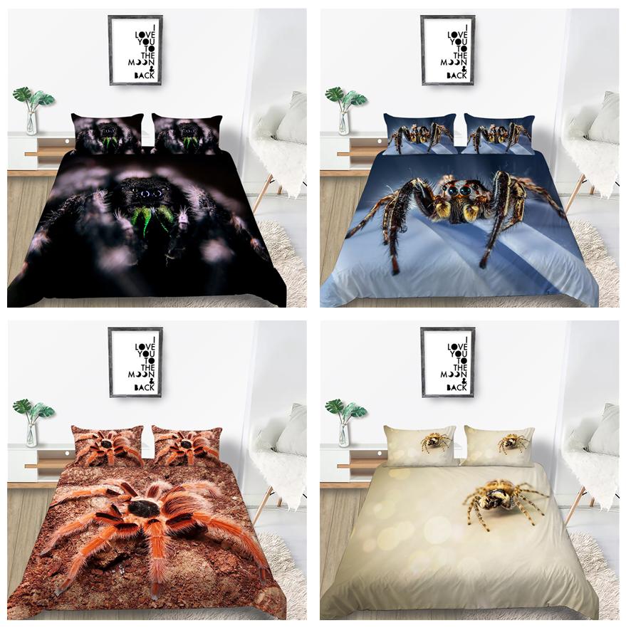 Spider Quilt Cover Bedding Insect Quilt Cover and Pillow Cover Bedding Set Australia/EU/US Single/double Bed Full Size Bedding Decoration