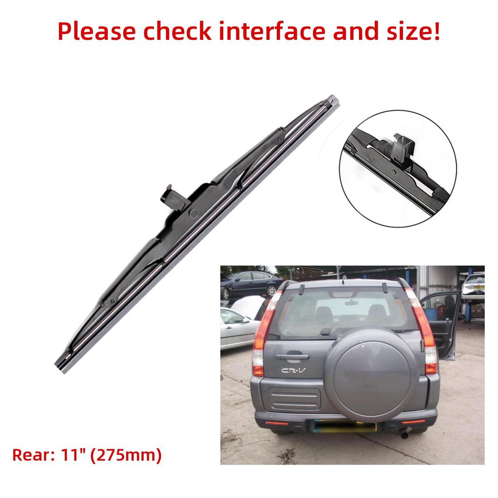 3PCS Wiper Blades For HONDA CRV CR-V 2001-2006 21" 20" 11" Fit Front Windshield Windscreen Window Brushes Cutter Accessories 2001 2003 2004 2005 2006