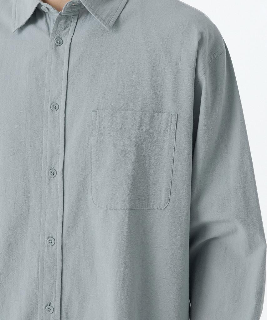 MUSINSA STANDARD Relaxed Natural Touch Shirt [Mint Gray]