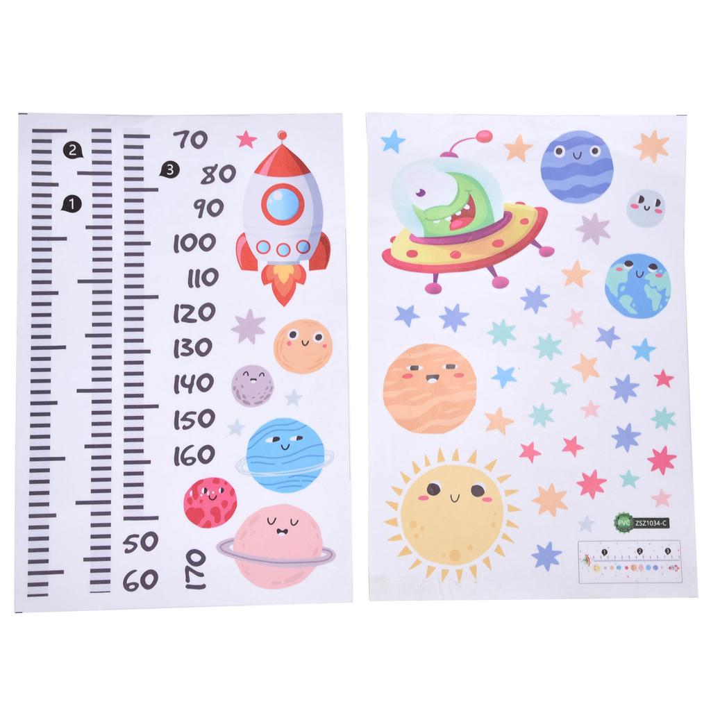 Wall Stickers PVC Material SelfAdhesive Spaceship Cartoon Wall Sticker for Home Living Room