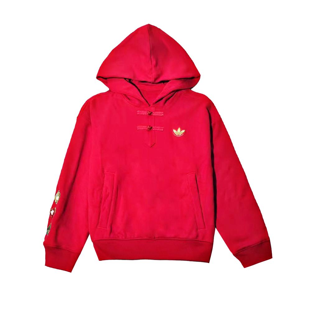 adidas Худи Originals Мягкое, приятное для кожи, удобное, дышащее, с капюшоном, красное, детские худи JM5864