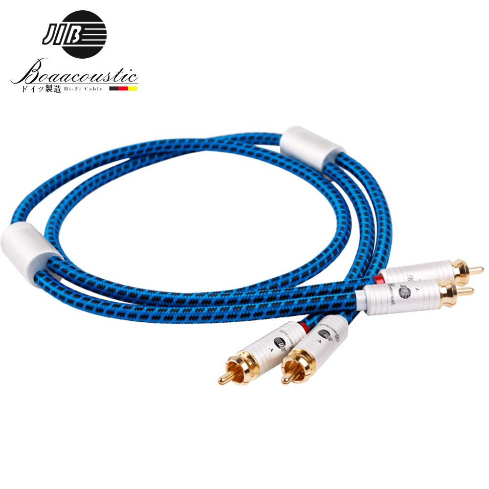 BOAACOUSTIC Германия 2rca на 2rca стерео аудио и белый с CD (мужской) (мужской) Кабель/Красный кабель/(Красный П/Белый Л)/Совместимый плеер/HDTV/Динамик/AV