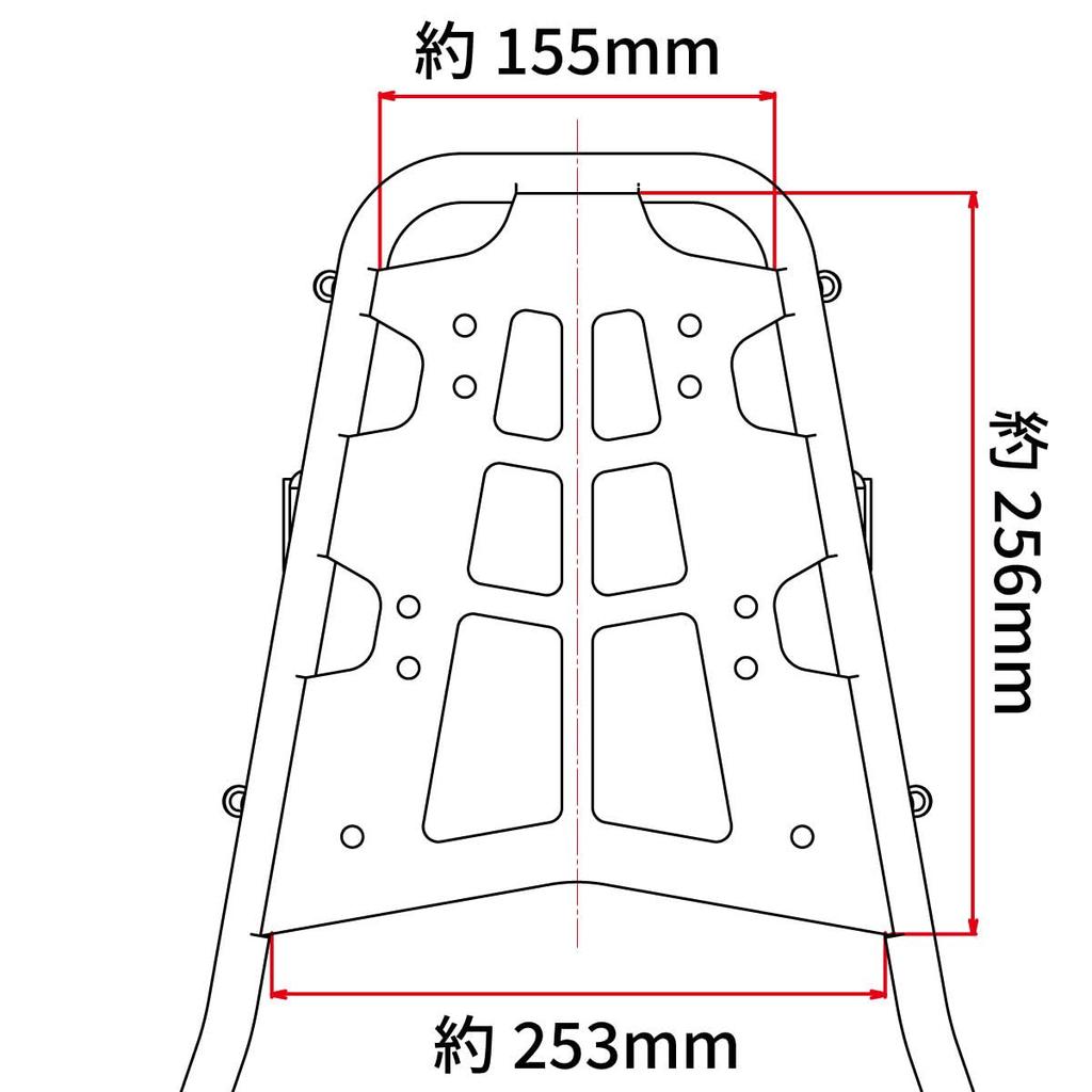 DRC Touring Carrier for KLX230 KLX230S KLX230SM Flat Top Box Touring Bag Long Touring D6579 (DRC) '20-23, '22-23, '23 - Type, Mounting, Compatible,