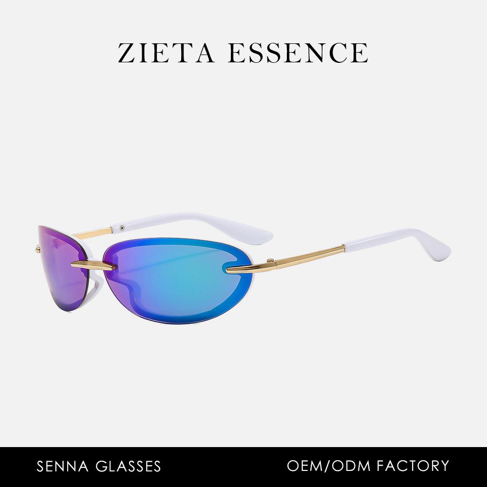 Солнцезащитные очки в стиле ретро-овал в гонконгском стиле, уличная фотография, отпуск, солнцезащитные очки с отделкой, женские очки