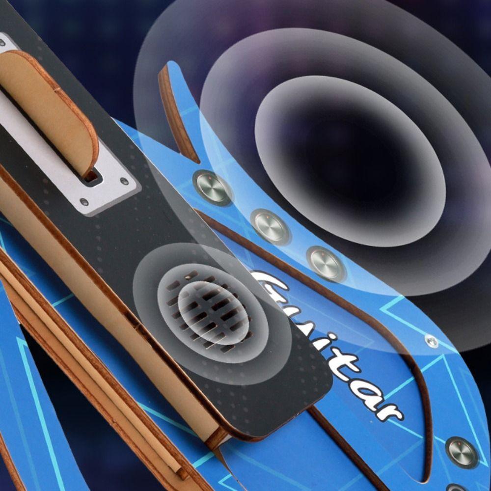 Sound DIY Technology Electric Guitar DIY Assembly Music Instrument Toys Preschool Boy and Girl