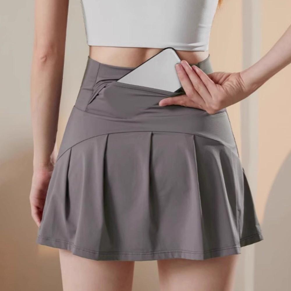 Quick-Drying High Waisted Golf Skirts with Lining Yoga Sport Skirt Pleated Tennis Skirt Tennis