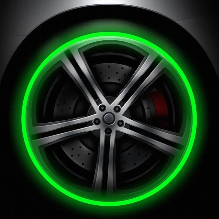 18'' Наклейка на мотоцикл, обод колеса, светоотражающие полосы, декоративные полосы, автомобиль, велосипед, мотоцикл, велосипед, флуоресцентные наклейки для декора