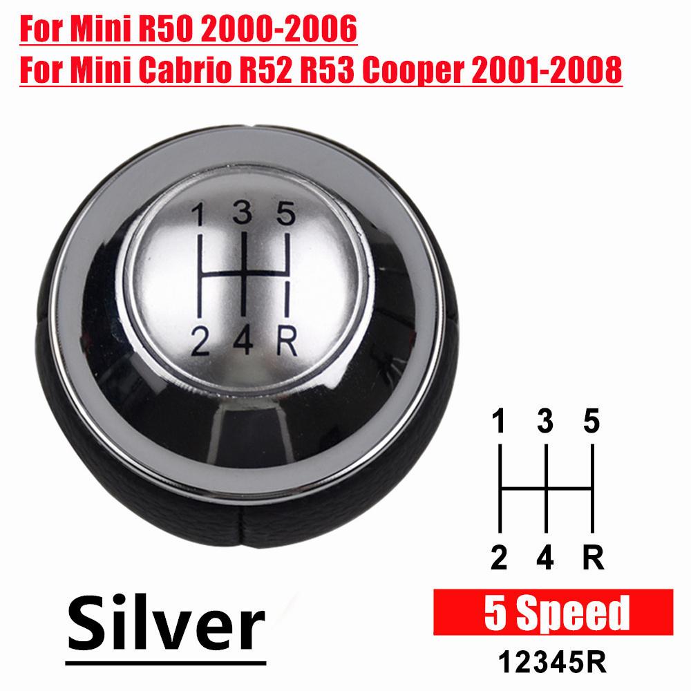 5/6 Speed Manual For Mini R50 2000-2006 Cabrio R52 R53 Cooper 2001 2002-2008 Car Gear Shift Knob Lever Shifter Handle Ball