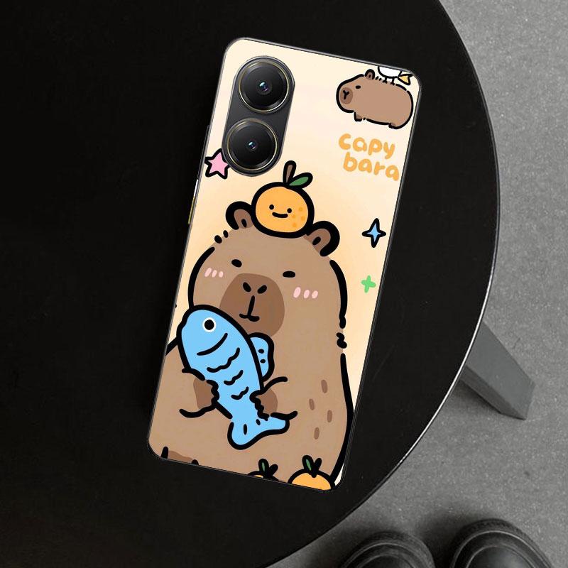 Bunny Capybara Cartoon Animal Phone Case Cover for Xiaomi Poco X6 X5 X7 Pro F7 Ultra Redmi 15C 15 13C 13 12C 12 10C 10 10A 9C 9A
