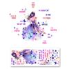 Cartoon Girl Wall Stickers Multicolor Wall Decorative Sticker Creative Wall Decal  Girl Bedroom