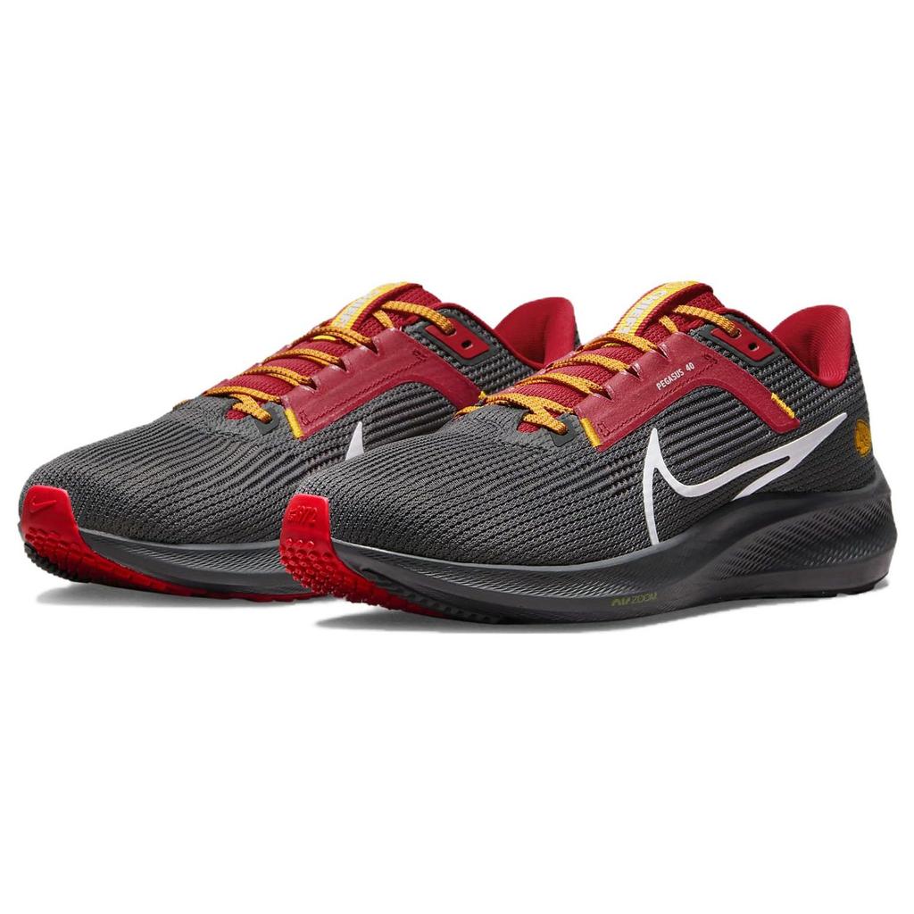 НФЛ x Nike Air Zoom Pegasus 40 Kansas City Chiefs Мужские кроссовки Черный Антрацитовый Университетский красный DZ5985-001