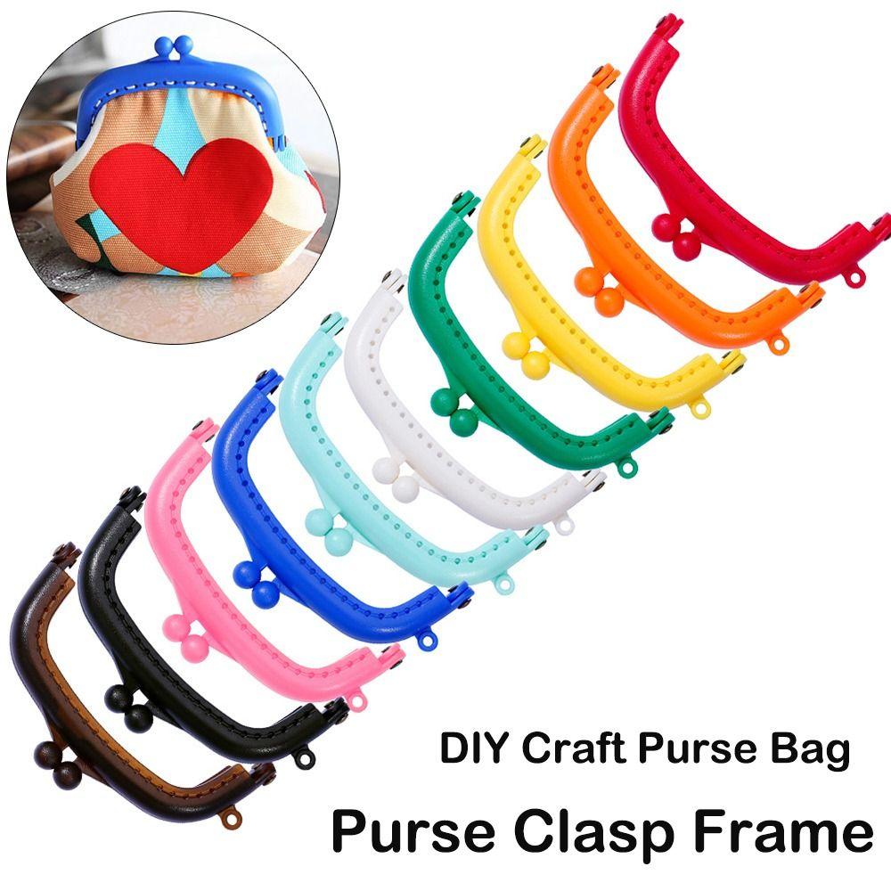Пластиковая застежка-рамка для кошелька, фурнитура для сумки, рамка для кошелька, застежки для мини-сумки, DIY рукоделие