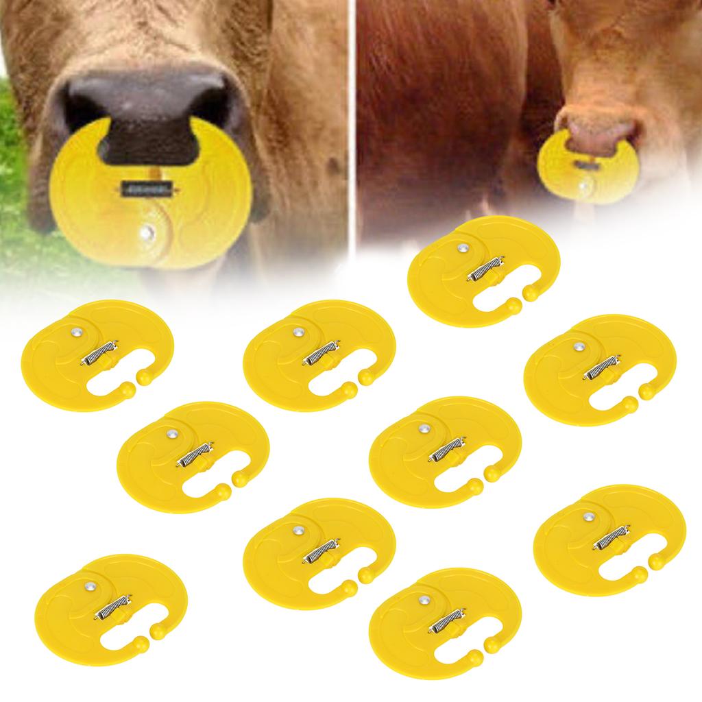 10PCS ABS Cow Nose Thorn Calf Weaner Sucking Preventer Farm Animal Livestock Feeding Equipment