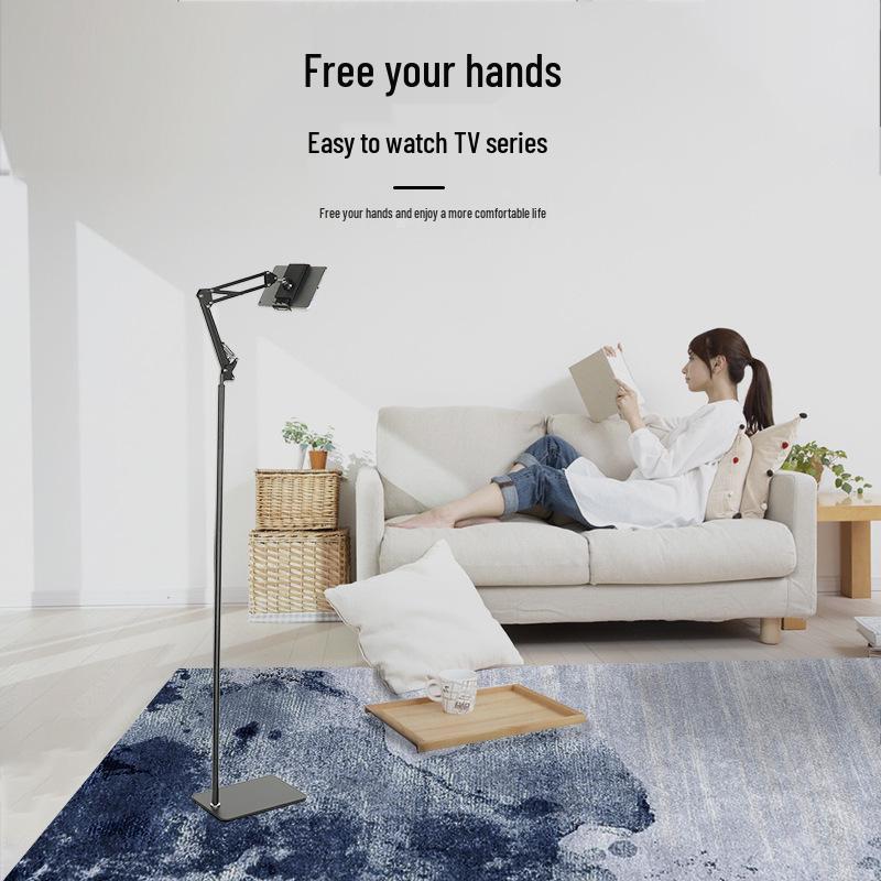 Adjustable Cantilever Mobile Holder: Portable Bedside & Floor Stand for Phones & Tablets