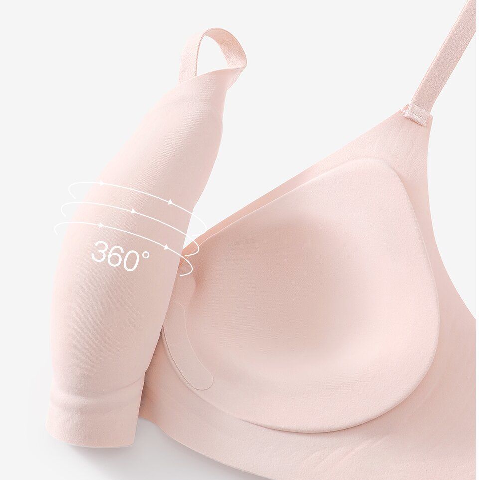 Breathable without steel rim lift bra soft support anti-sagging