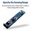 LD2410B Радарный датчик присутствия человека с Bluetooth, встроенное обнаружение сердцебиения, для наружной системы сигнализации безопасности периметра