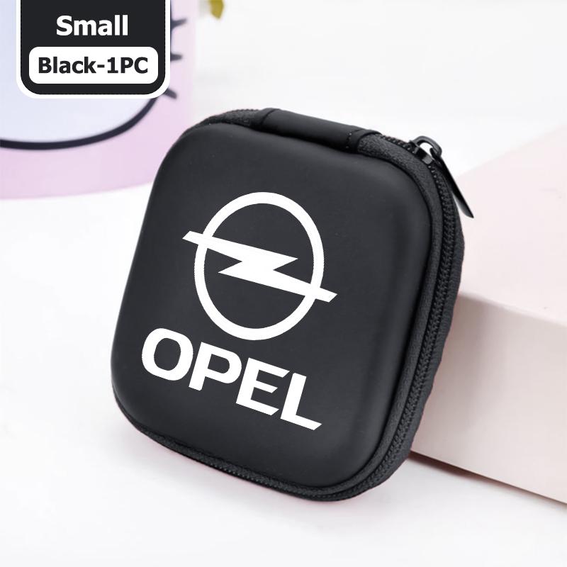Car Logo EVA Headset Data Cable Holder Headphone Carry Bag For Opel Astra G H J K F Corsa D Zafira B Insignia Mokka Regal