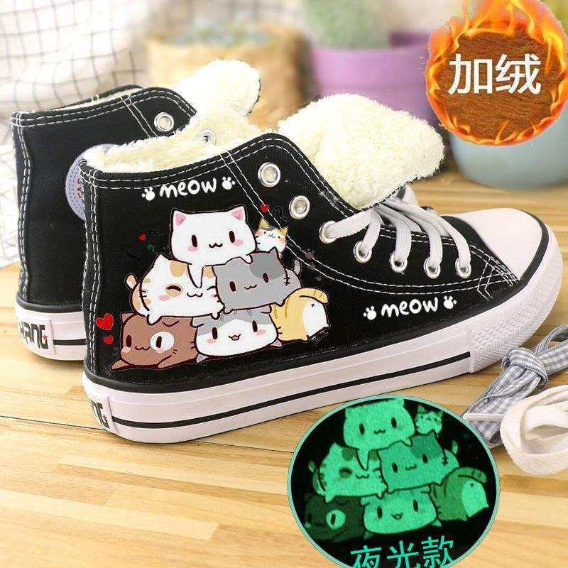 Низкие парусиновые туфли, маленькие белые туфли, женская обувь, студенты, бархат на осень и зиму, корейская версия, балетки, кеды, одинарные туфли, б