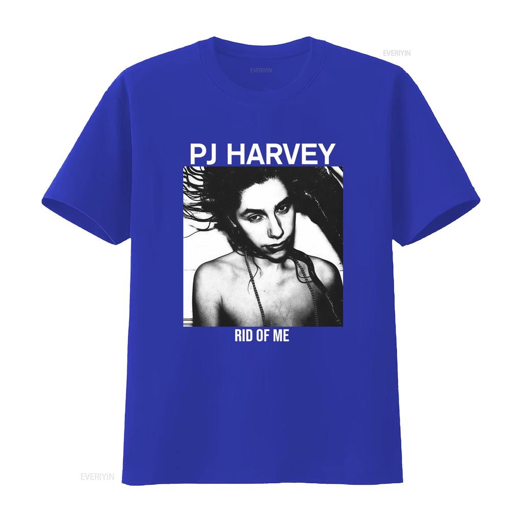 Vintage 90s Pj Harvey T Shirt Rid Of Me Album Cover Retro Rock Music Fan Vintage Washed Homme Versatile Top For Everyday Wear